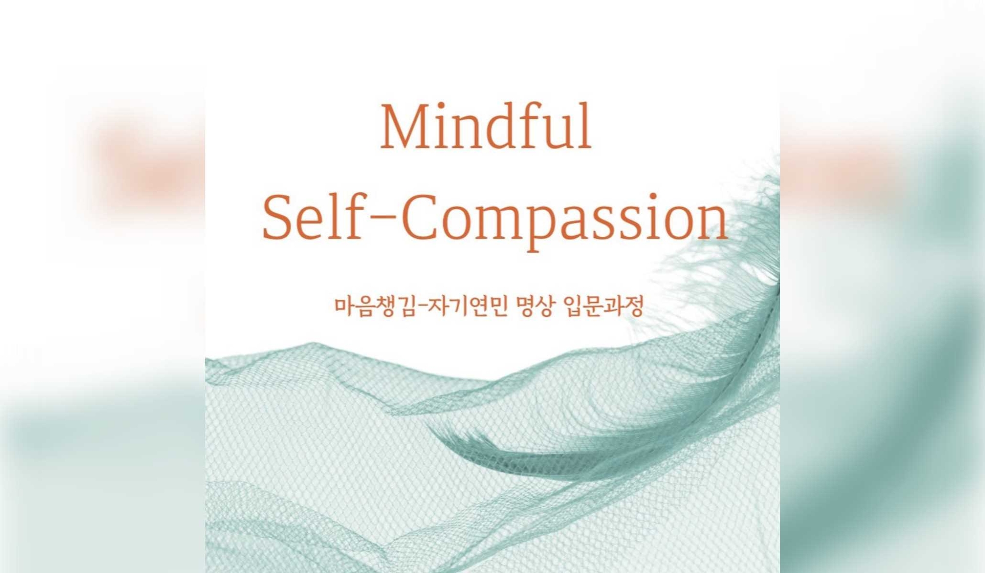 마음챙김 자기연민 입문 과정